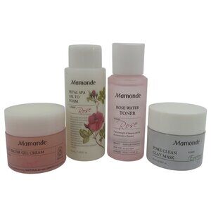 Mamonde Water Gel Cream Oil To Foam Cleanser Toner Clay Mask Travel Size Set NEW